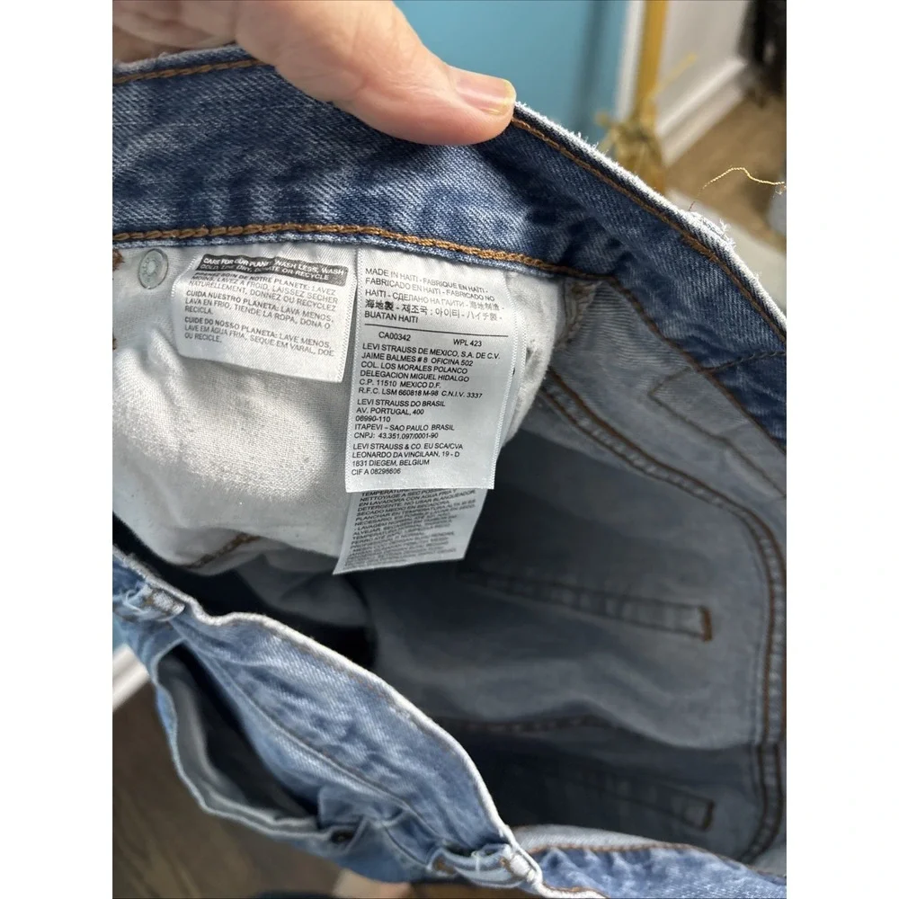 Levi's 569 Jeans Mens 38x32 Blue Loose Straight Light Wash Denim Pants